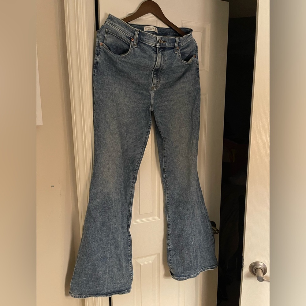Abercrombie and Fitch Ultra High Rise Flare Jeans